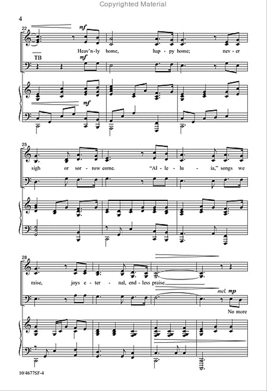 Heavenly Home 4-Part scores gallery preview page 4