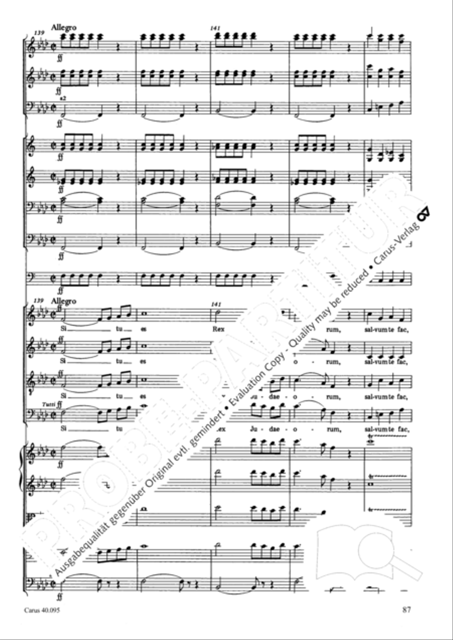 The Seven Words (Die Sieben Worte) 4-Part scores gallery preview page 102