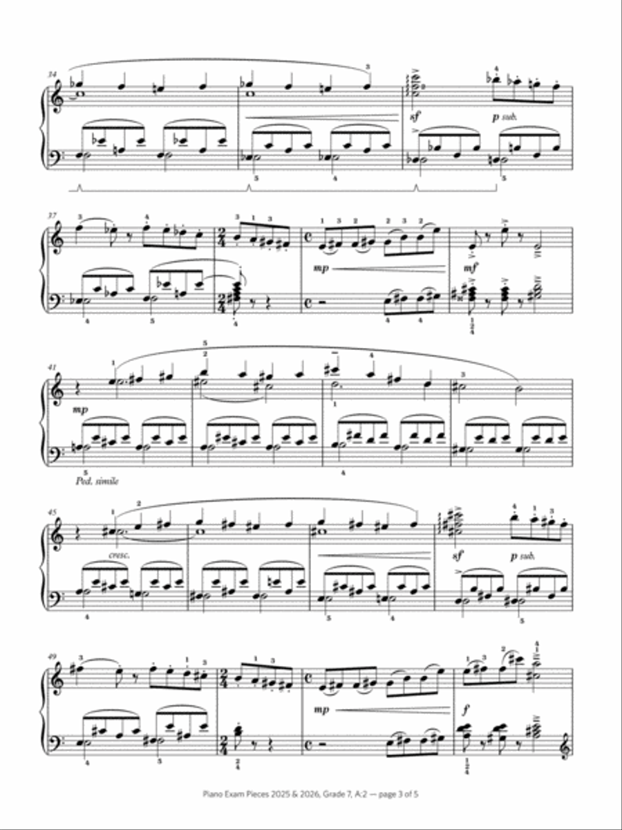 Pop Corn (Grade 7, list A2, from the ABRSM Piano Syllabus 2025 & 2026) Piano Method scores gallery preview page 3