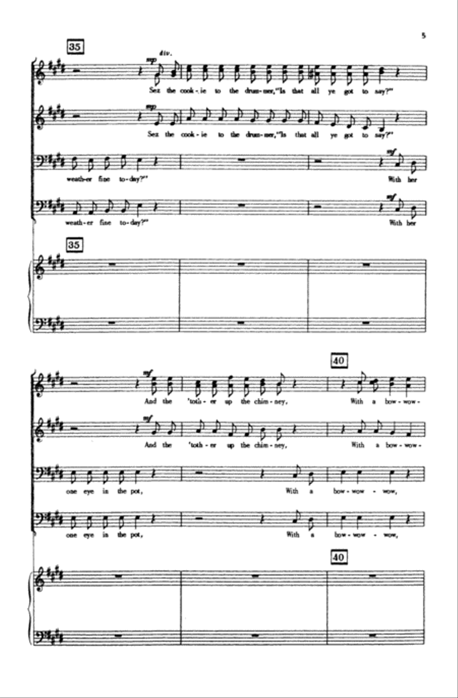 The Drummer and the Cook The Drummer and the Cook Choir scores gallery preview page 4