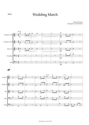 Wedding March (Wagner) Brass Quintet chords