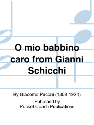 Book cover for O mio babbino caro from Gianni Schicchi