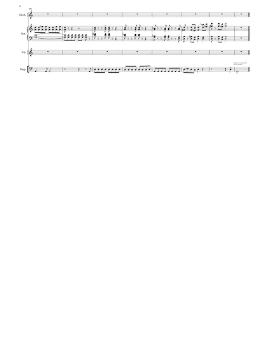 Koalas, Wombats and Drop Bears Too Percussion Ensemble scores gallery preview page 6