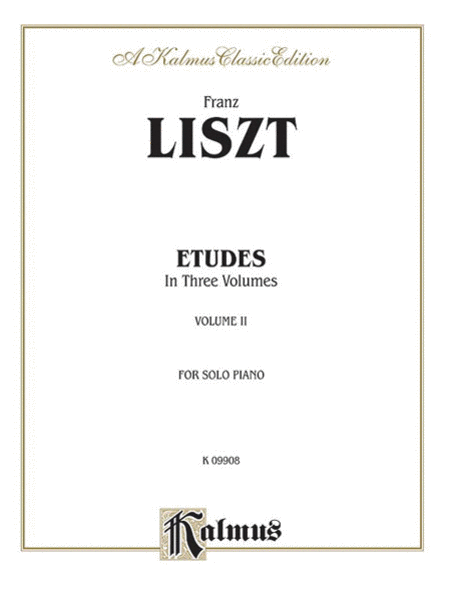 Franz Liszt : Etudes, Volume II