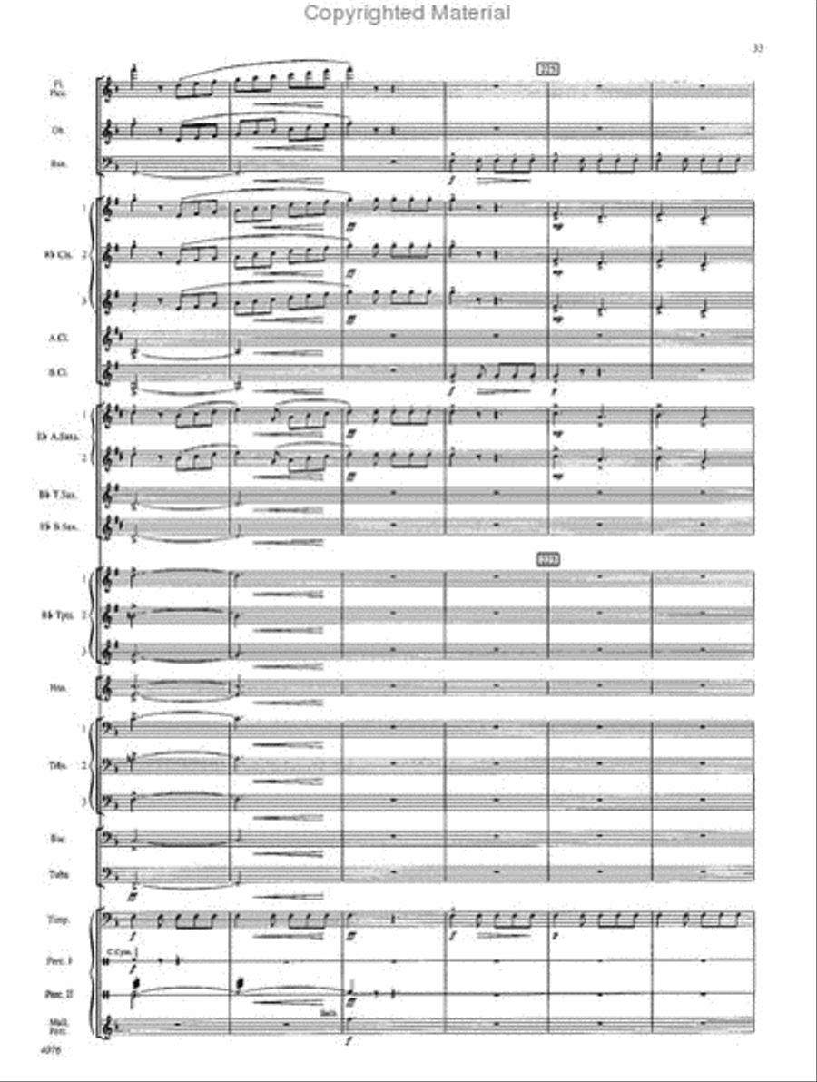 West Highlands Sojourn Concert Band scores gallery preview page 34