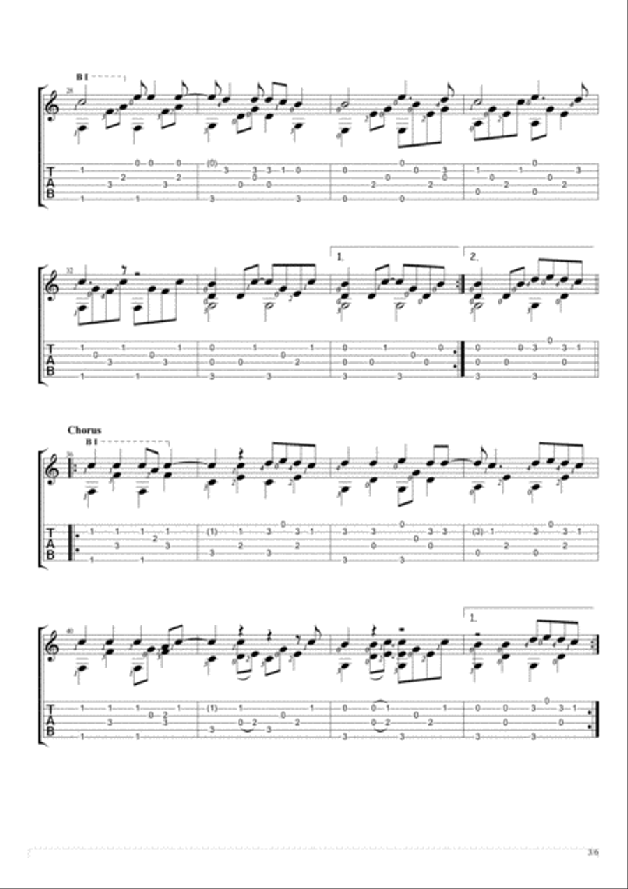 Let Her Go Acoustic Guitar scores gallery preview page 3