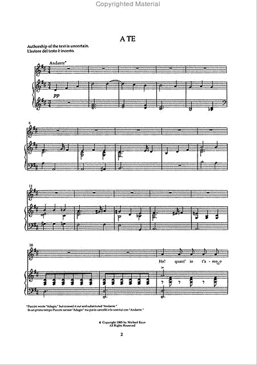 Songs for Solo Voice and Piano Voice Solo scores gallery preview page 2