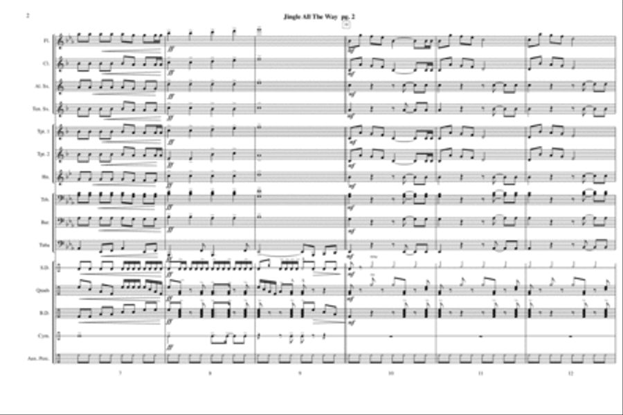 Jingle All The Way Marching Band scores gallery preview page 3