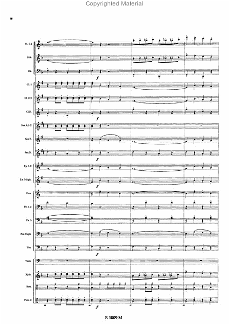 Brigades du Tigre Brigades du Tigre Concert Band scores gallery preview page 17