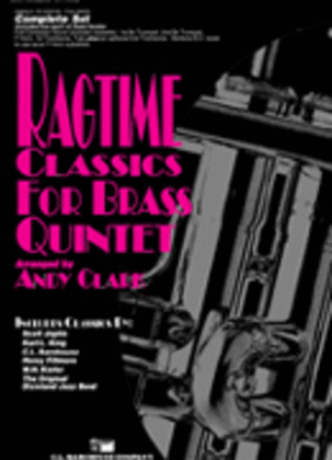 Book cover for Ragtime Classics for Brass Quintet