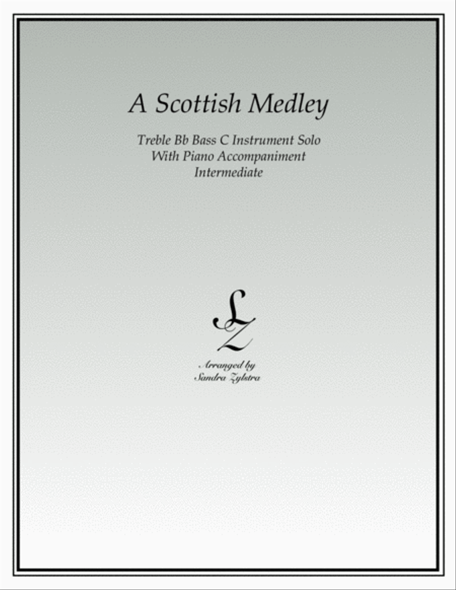 A Scottish Medley (treble Bb instrument solo) Piano scores gallery preview page 1