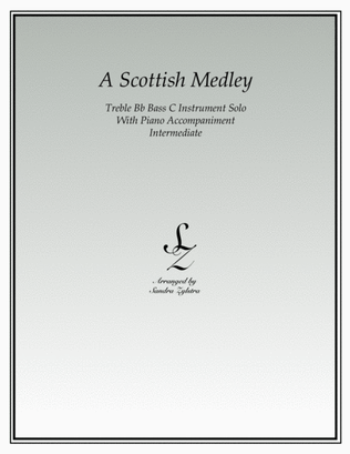 Book cover for A Scottish Medley (treble Bb instrument solo)