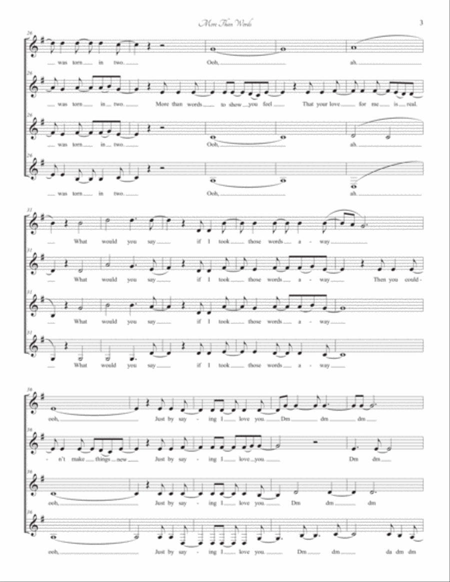More Than Words SSAA scores gallery preview page 3