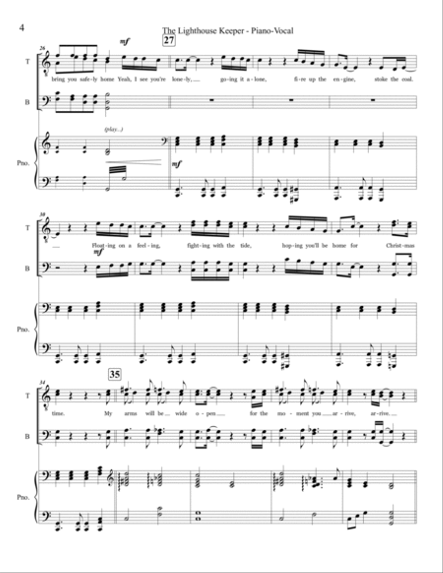 The Lighthouse Keeper The Lighthouse Keeper TTBB scores gallery preview page 4