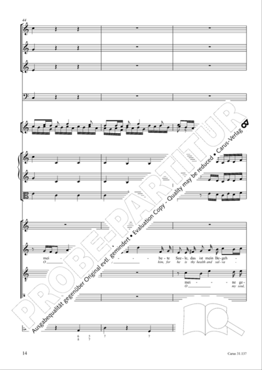 Praise ye, Almighty God, King and our ruler exalted (Lobe den Herren, den machtigen Konig der Ehren) ATB scores gallery preview page 15