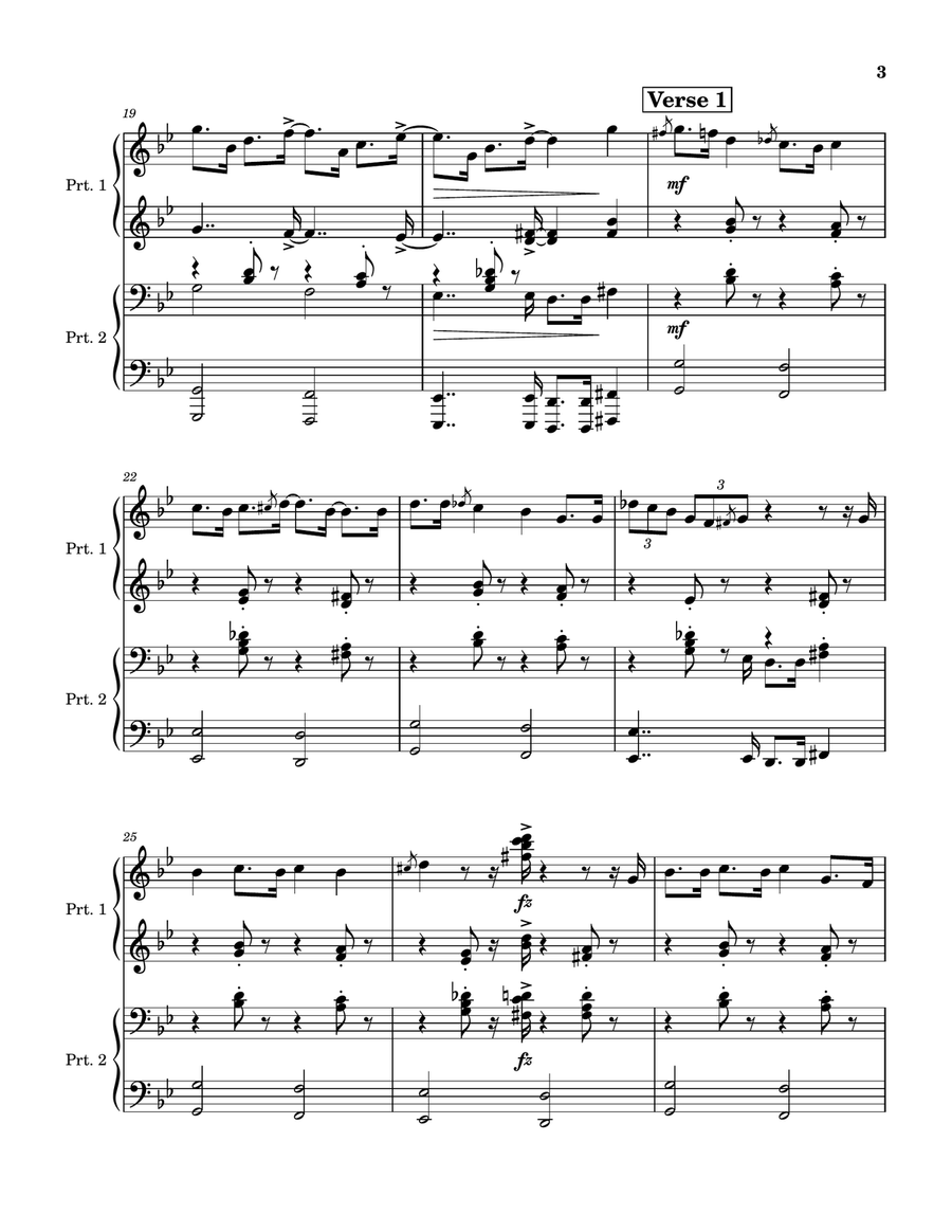 Hit The Road Jack 1 Piano, 4-Hands scores gallery preview page 3