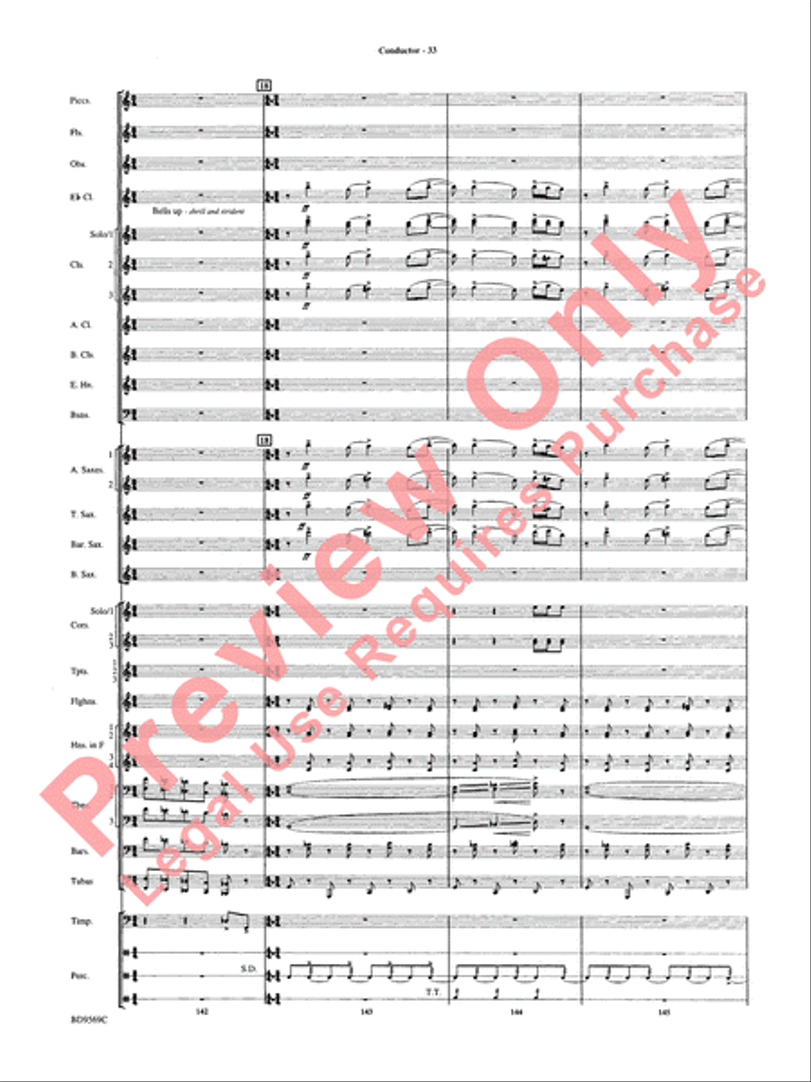 Jericho Concert Band scores gallery preview page 38