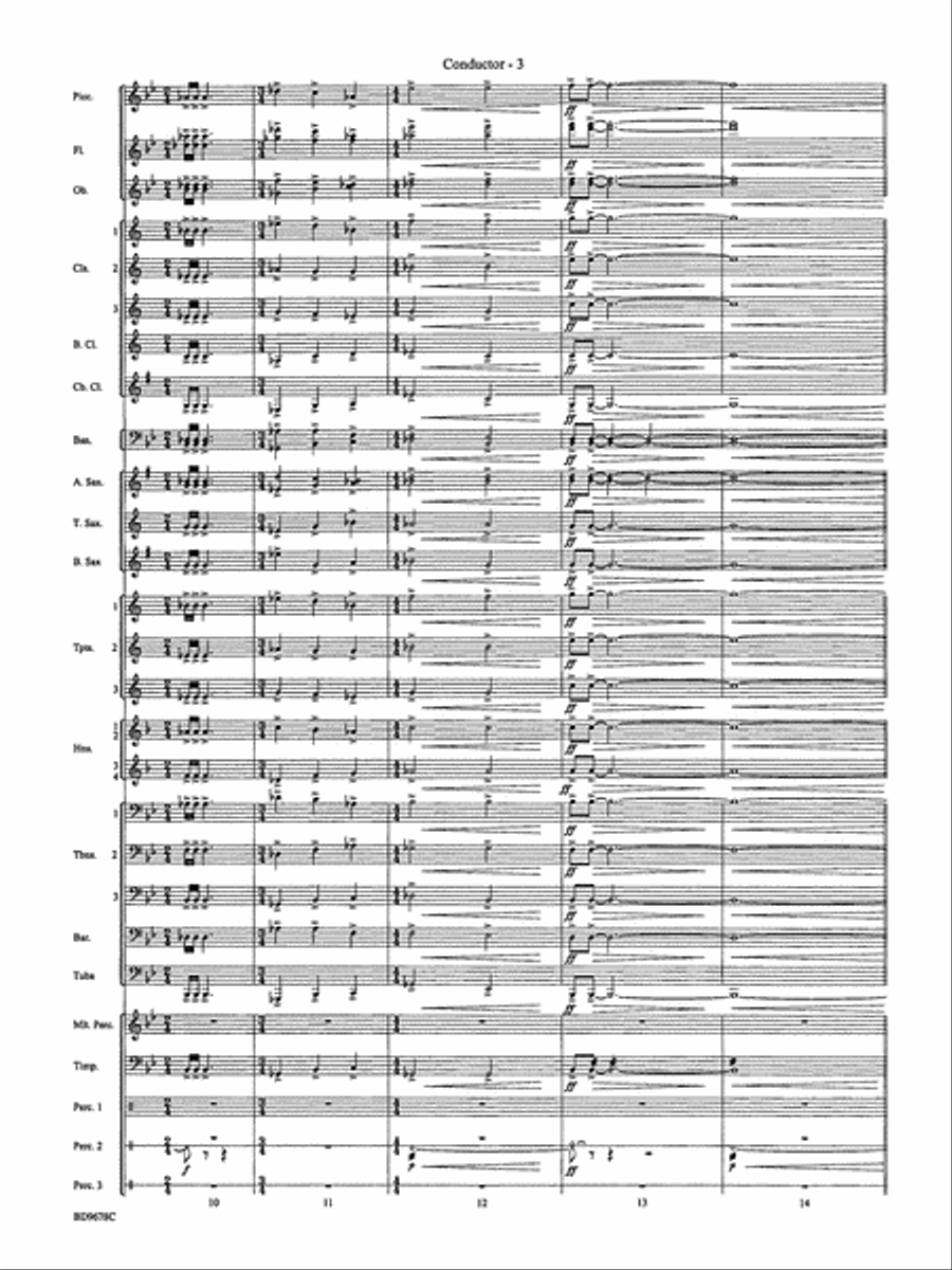 Through the Vulcan's Eye: Score Concert Band scores gallery preview page 5