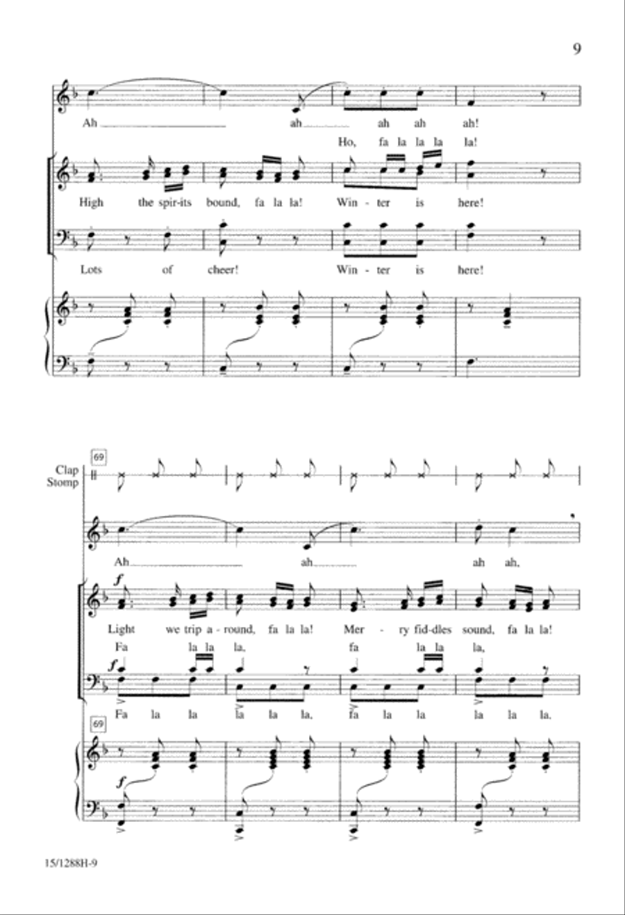 Winter Carnival 4-Part scores gallery preview page 10