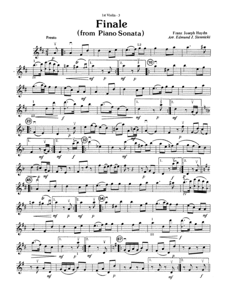 Highland/Etling String Quartet Series: Set 3: 1st Violin