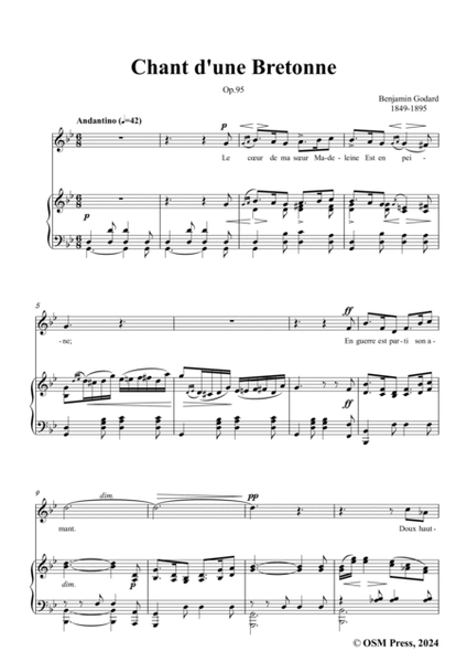 B. Godard-Chant d'une Bretonne,Op.95,in g minor