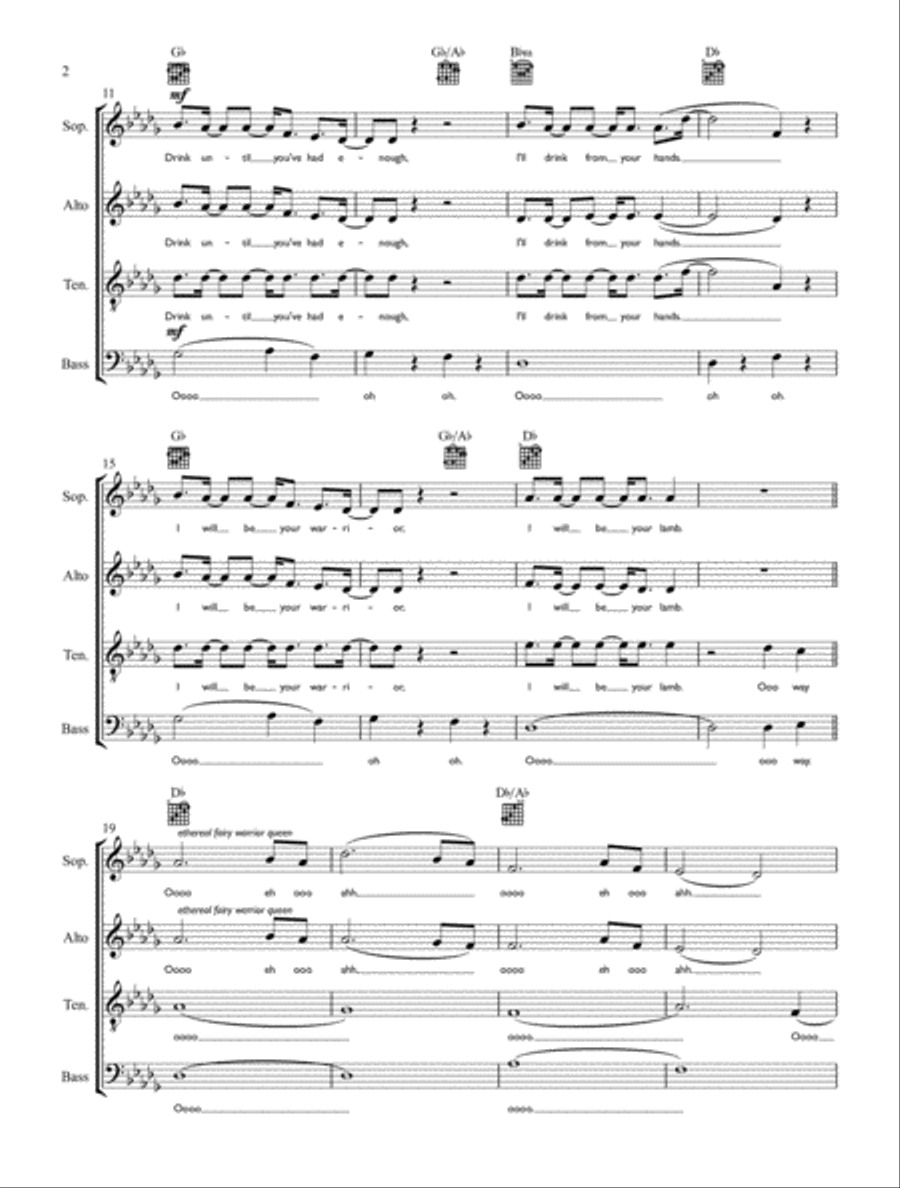 Queendom 4-Part scores gallery preview page 2