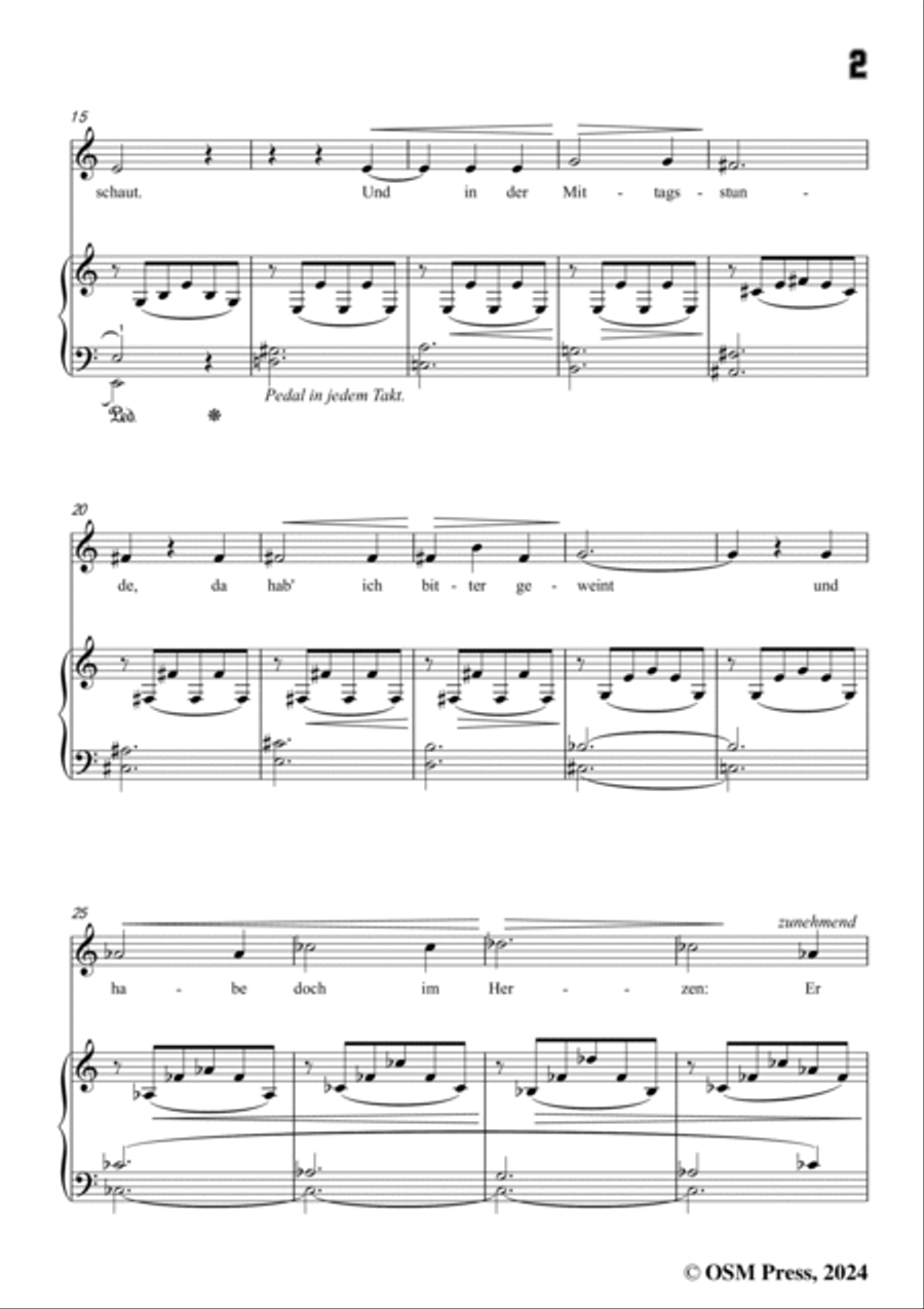 A. Jensen-Ich habe,bevor der Morgen,Op.30 No.2,in C Major Voice scores gallery preview page 3