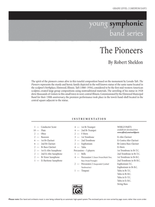 Book cover for The Pioneers: Score