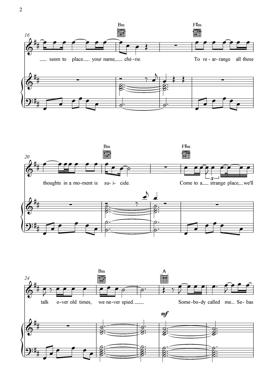 Sebastian Piano, Vocal scores gallery preview page 3