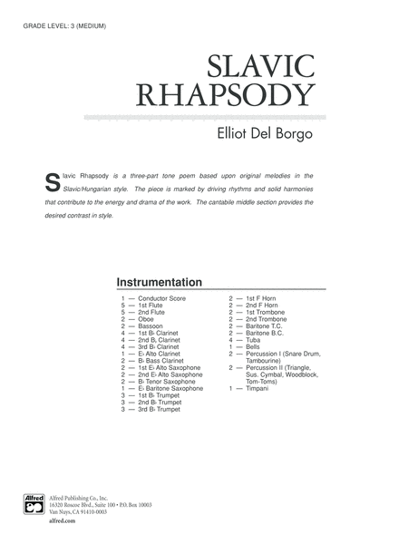 Slavic Rhapsody: Score