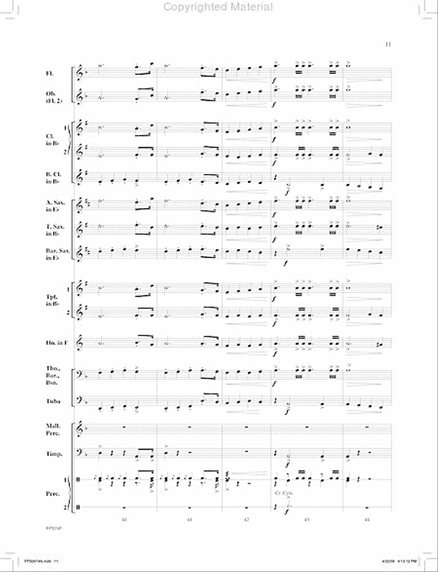 March of the Machines Concert Band scores gallery preview page 12