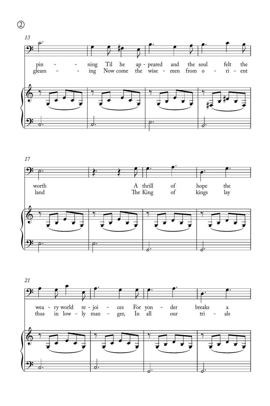 Oh Holy night Voice scores gallery preview page 2