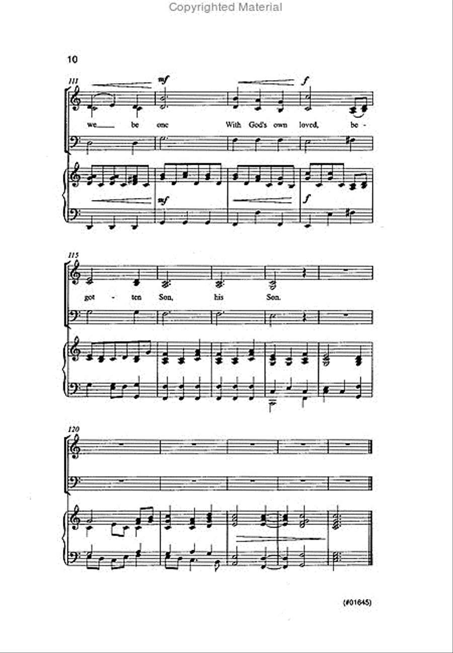 Come Follow Me Medley - SAB 3-Part scores gallery preview page 4