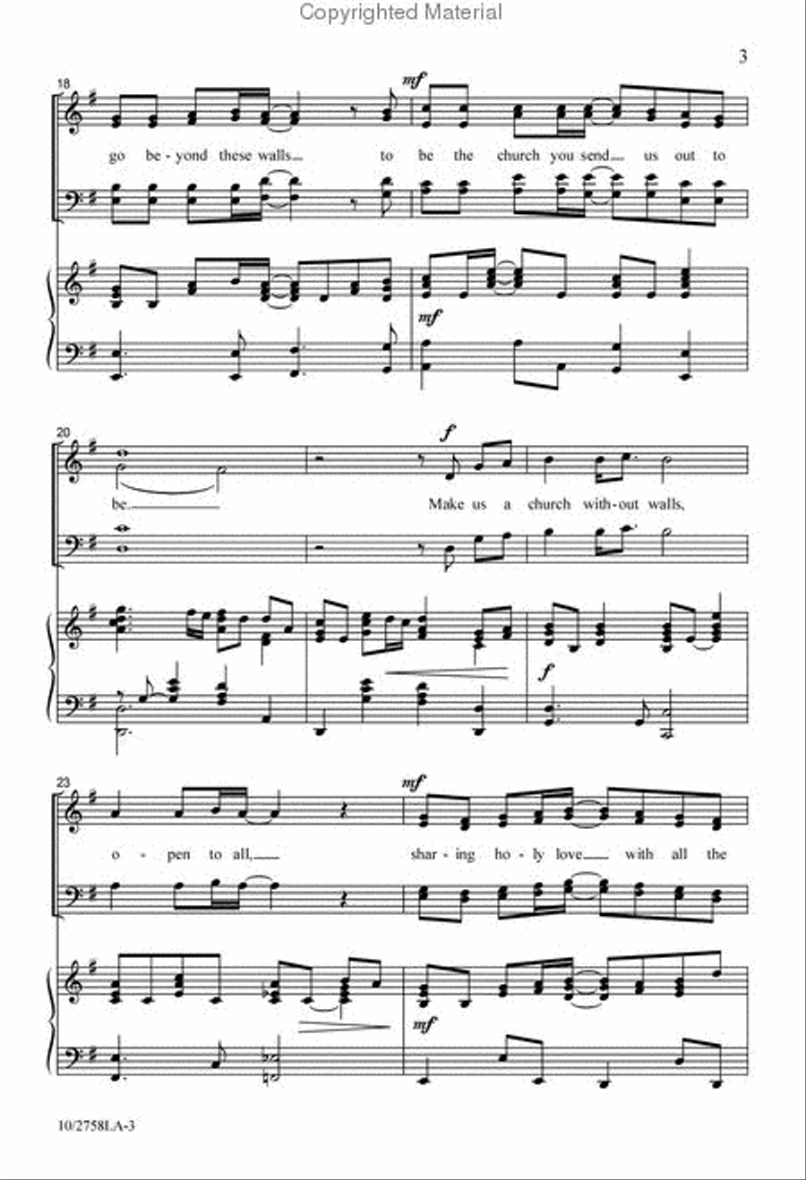 Church Without Walls 4-Part scores gallery preview page 4