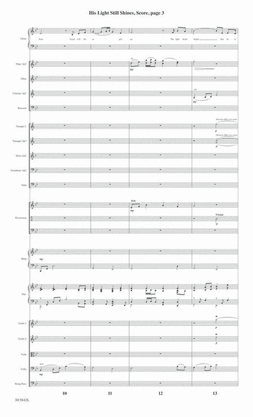 His Light Still Shines - Orchestral Score and Parts