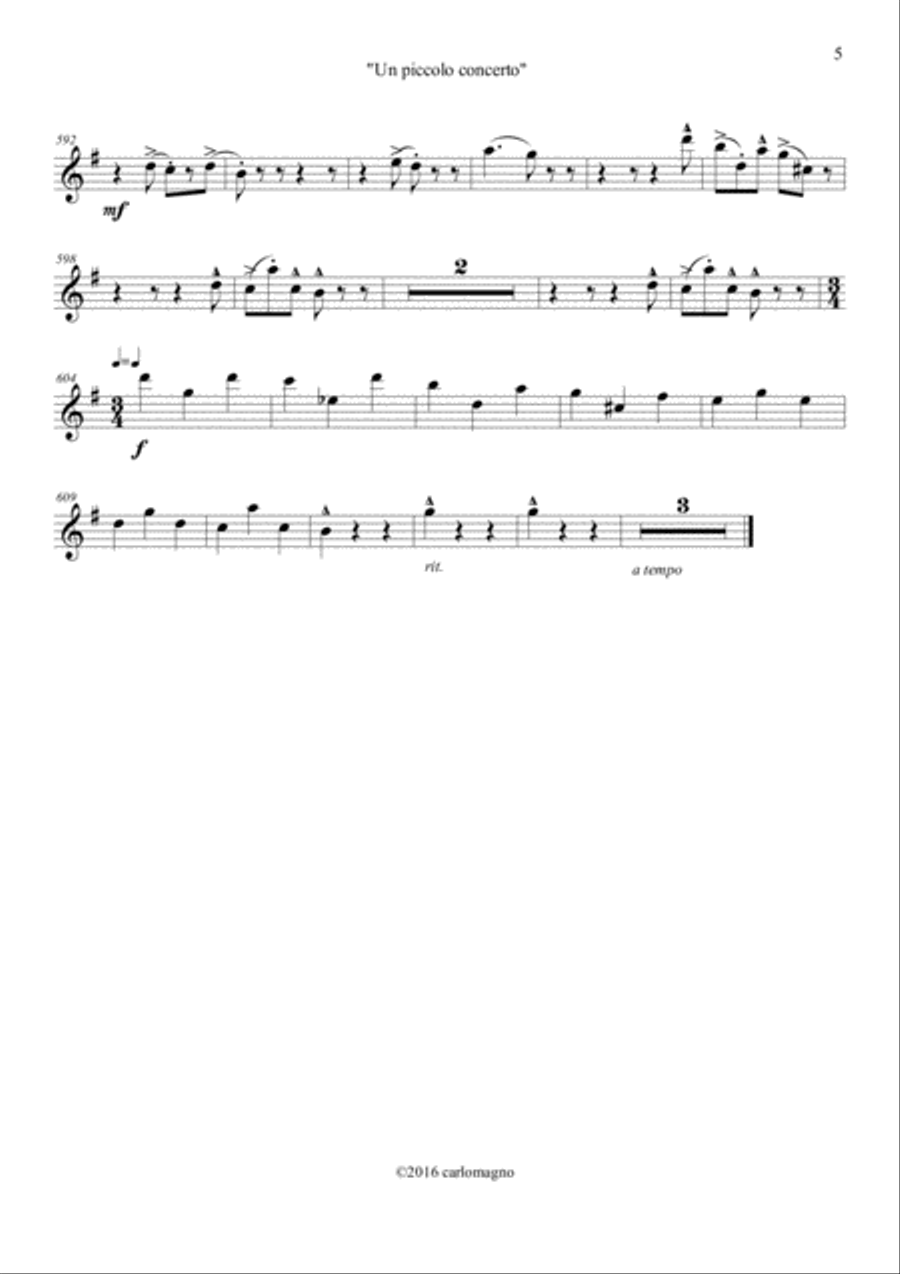 Un Piccolo Concerto Full Orchestra scores gallery preview page 5