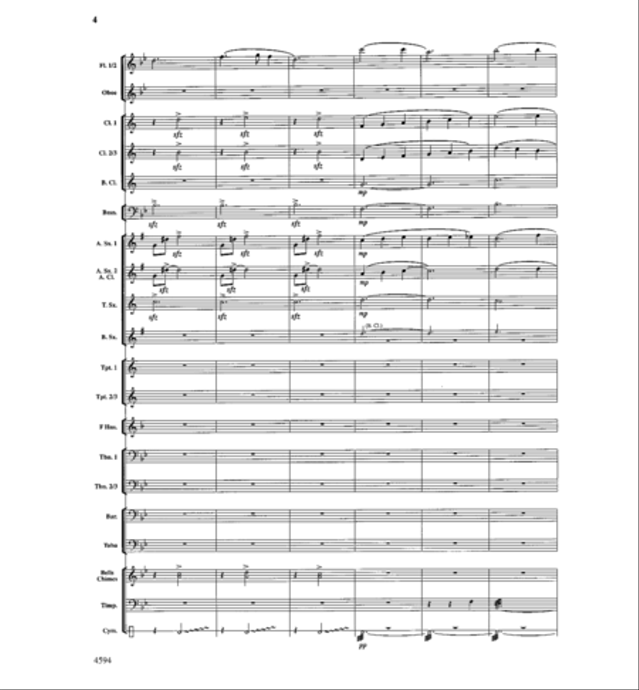 Silent Night Concert Band scores gallery preview page 3