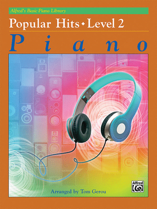 Book cover for Alfred's Basic Piano Course Popular Hits, Level 2
