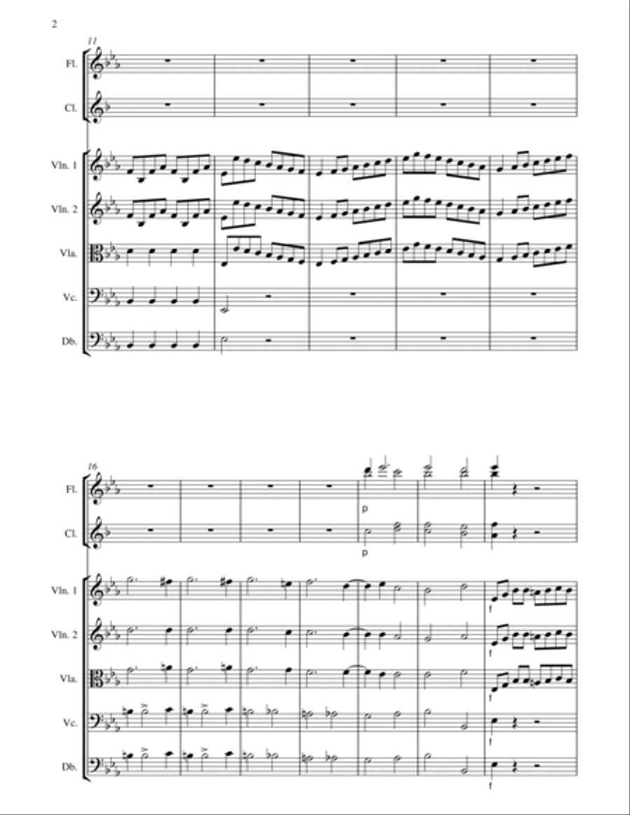 I Will Give Thanks Unto Thee Small Ensemble scores gallery preview page 2