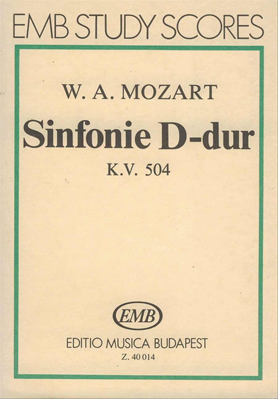 Sinfonie D-Dur, KV 504 Prager Sinfonie Orchestra scores gallery preview page 1