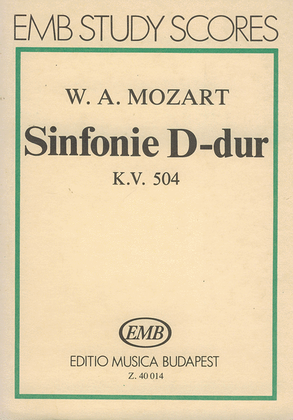Sinfonie D-Dur, KV 504 Prager Sinfonie