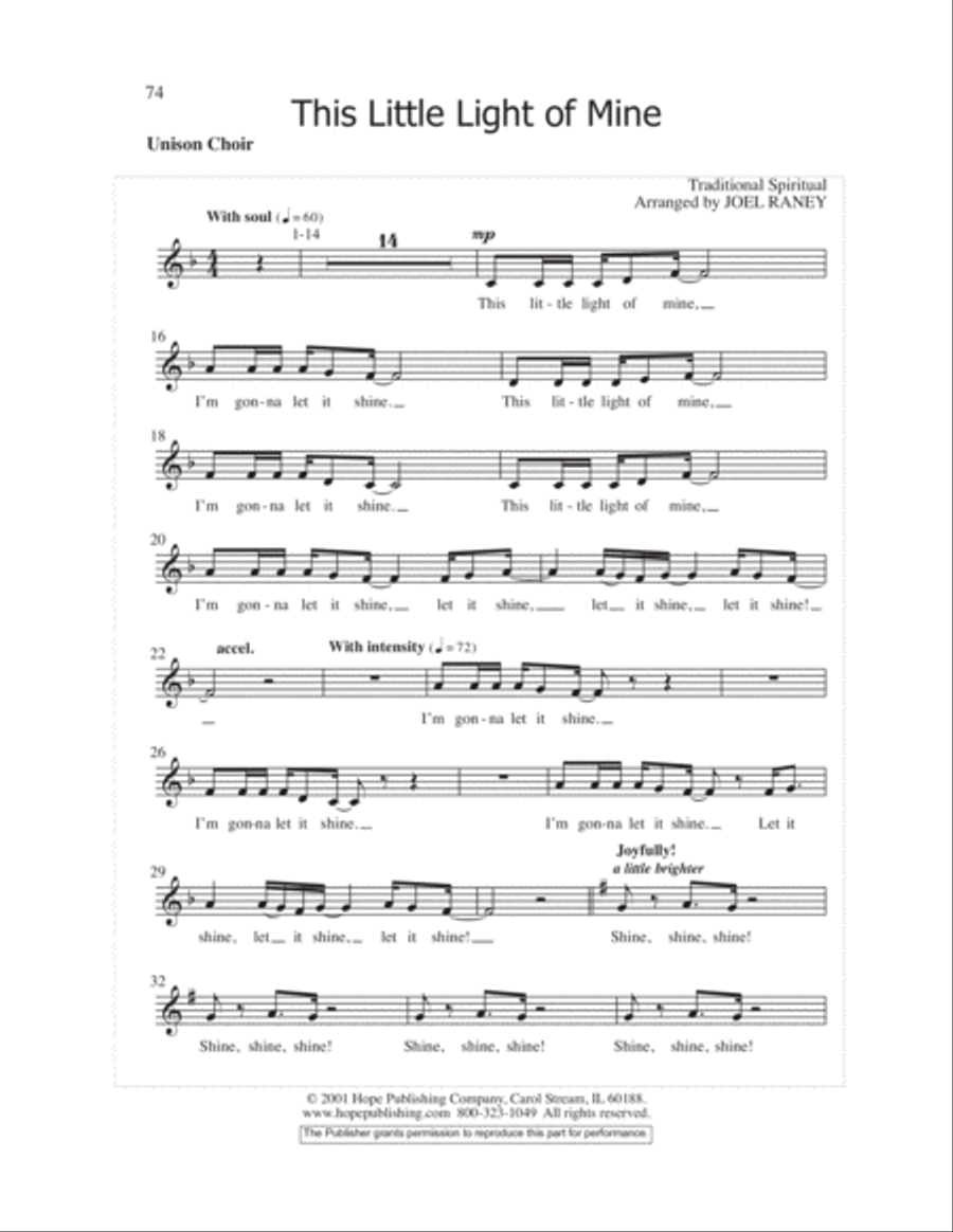 Let the Children Sing 4-Part scores gallery preview page 76