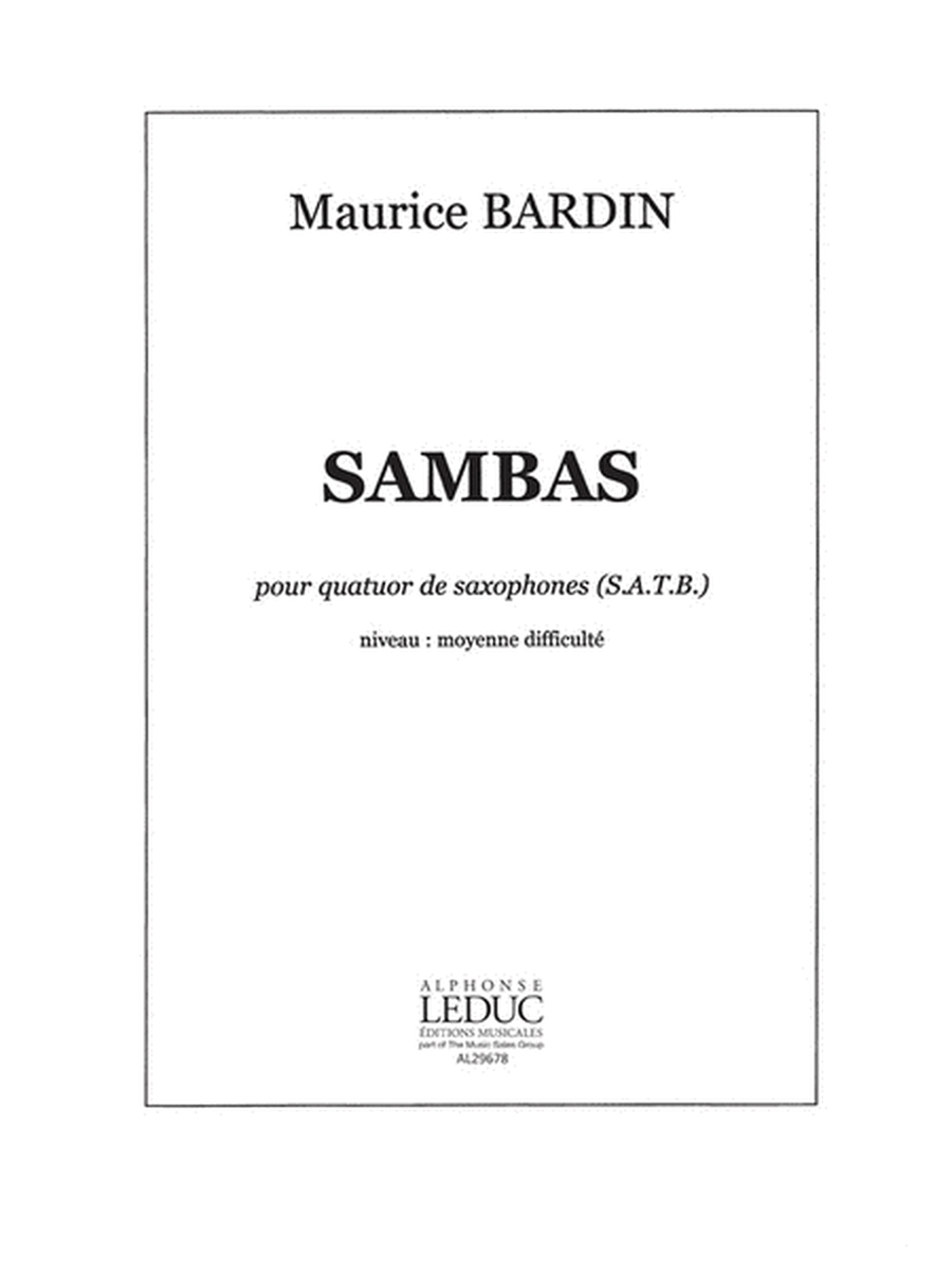 Sambas (saxophones 4)