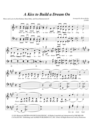 Book cover for A Kiss To Build A Dream On