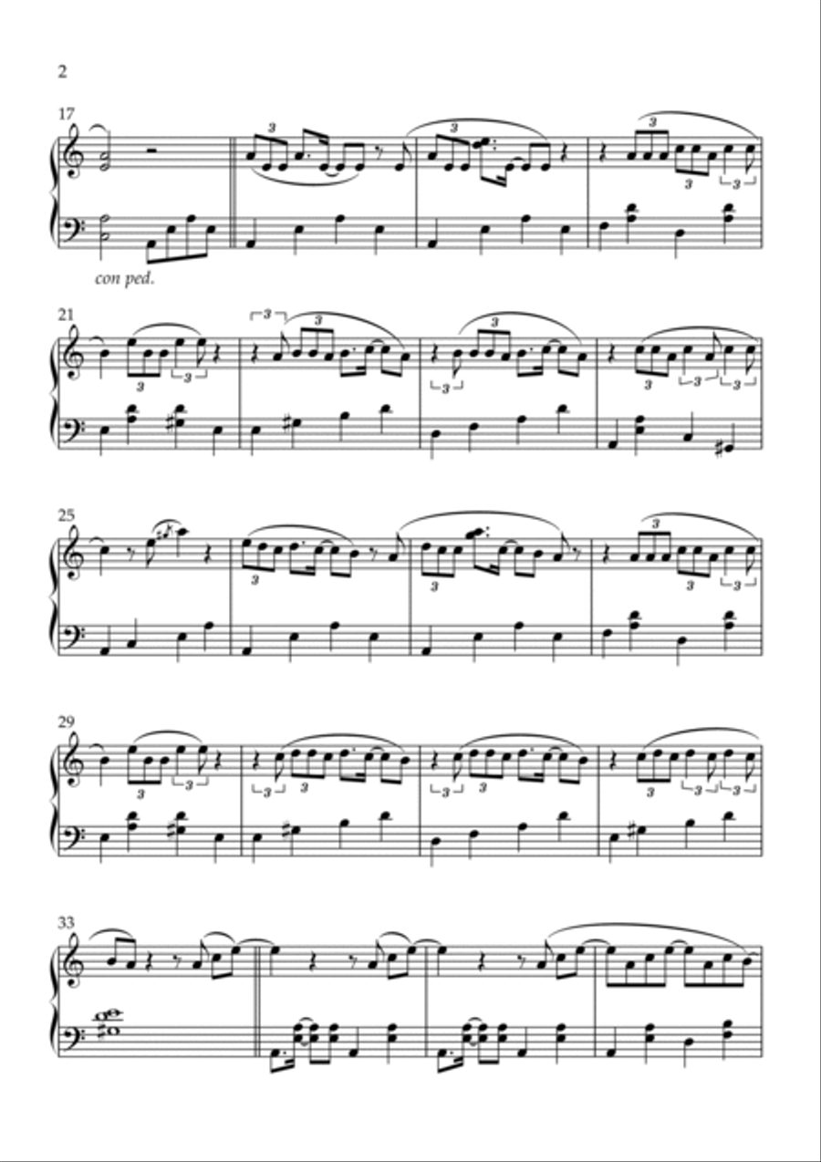 What A Life Piano Solo scores gallery preview page 2