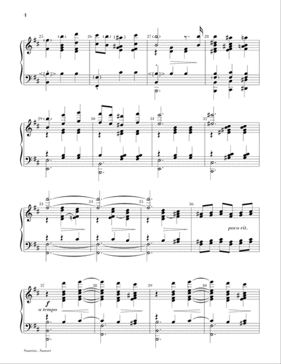 Sunrise, Sunset Handbell Choir scores gallery preview page 4