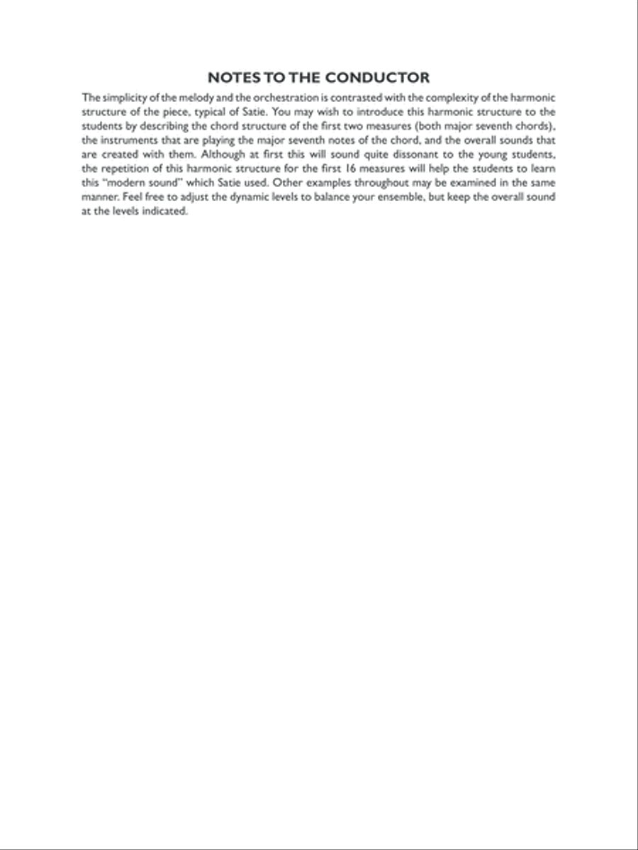 Gymnopedie No. 1: Score Gymnopedie No. 1: Score String Orchestra scores gallery preview page 2