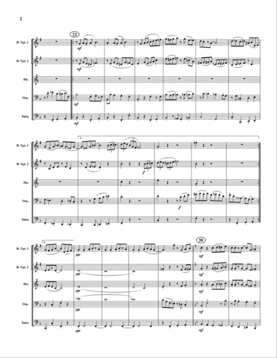 Royal Garden Blues Brass Quintet scores gallery preview page 2