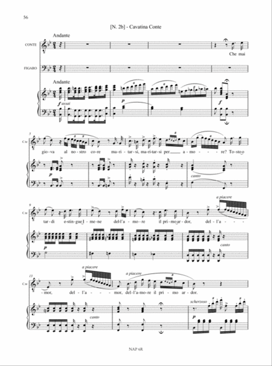I due Figaro o sia Il soggetto di una commedia (1826). Critical Edition Voice scores gallery preview page 13