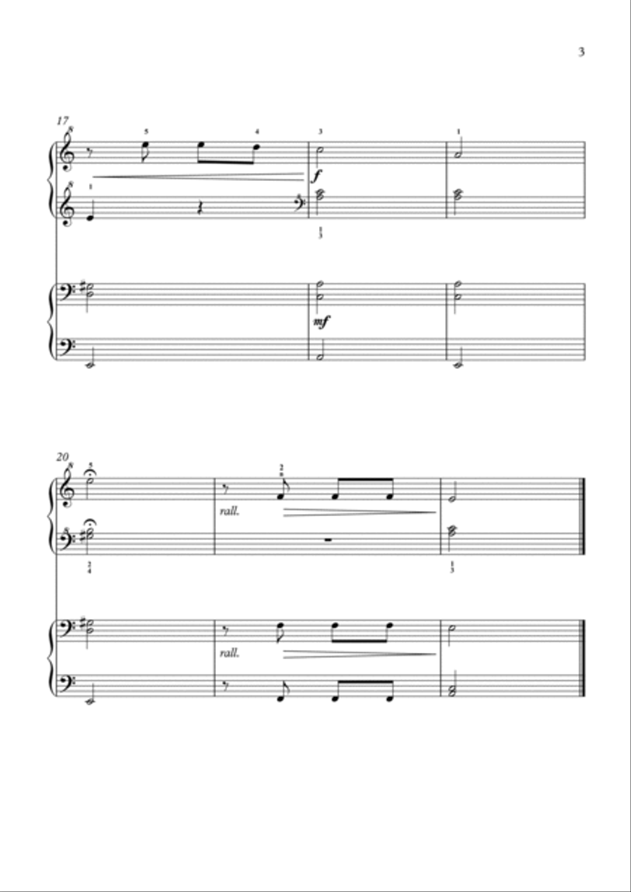 5th Symphony - Four Hands (easy) Easy Piano scores gallery preview page 3